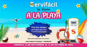 Servifacil te lleva a la playa
